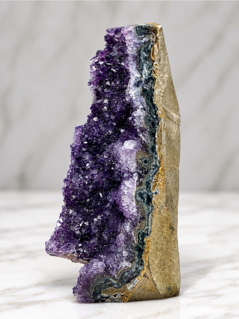 Natural Uruguay Amethyst Geode Cluster| Large Healing Stone - Picture 3 of 6